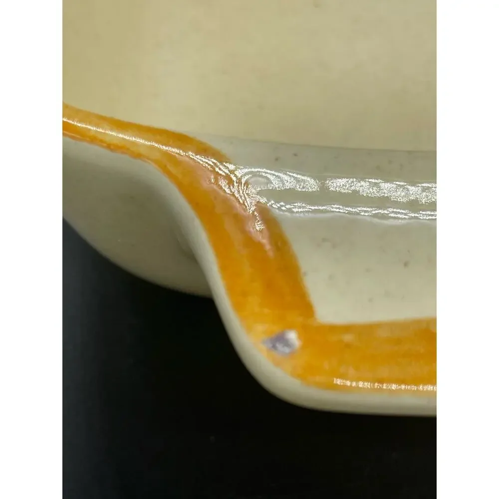 Vintage Los Angeles Pottery Bread / Loaf Pan 70’s Mushrooms *See paint photo